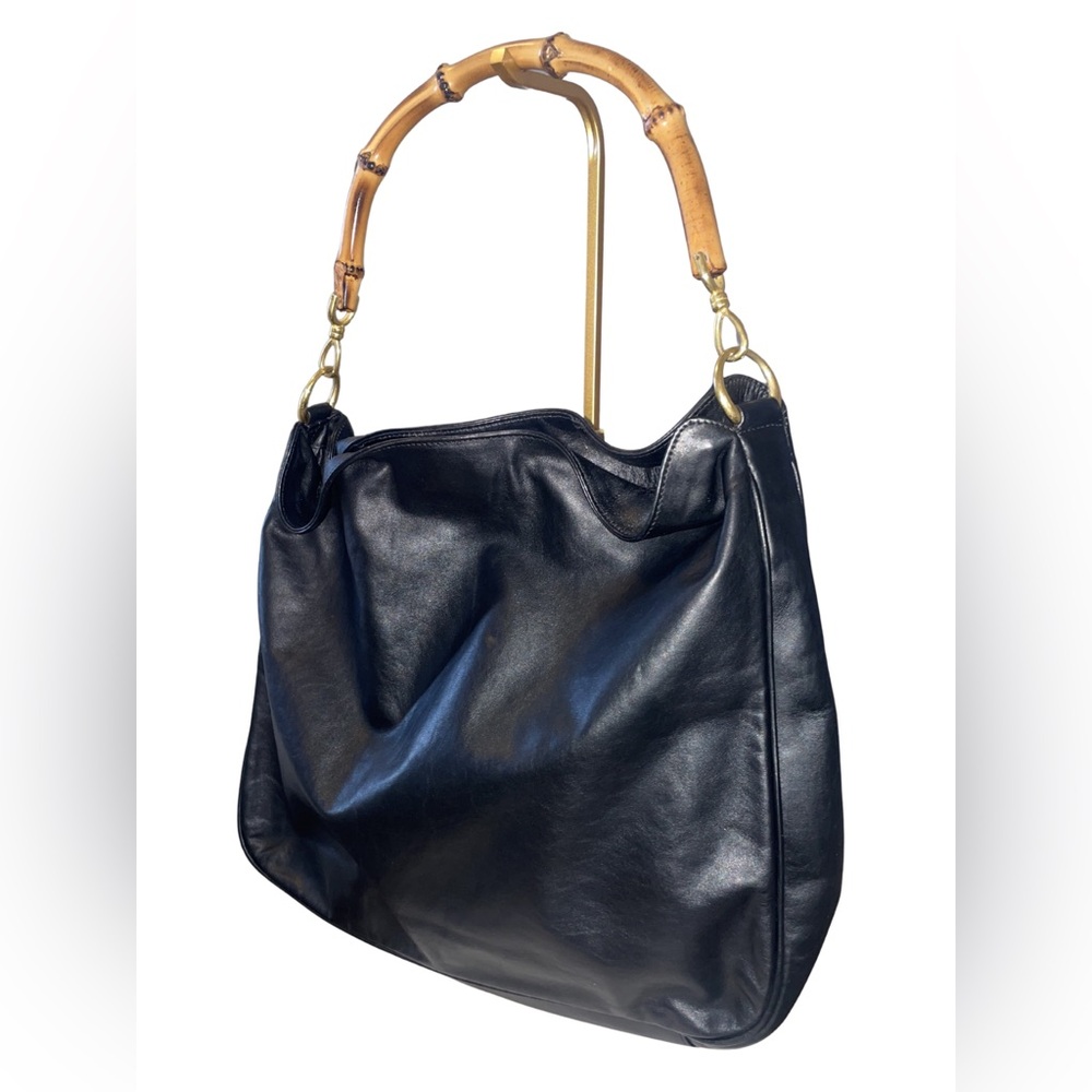 Authentic Vintage Gucci Bamboo Handle Hobo Bag